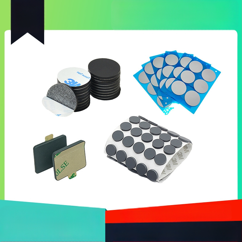 Covoraș autoadeziv din silicon, rotund, anti-derapant, rezistent la uzură, amortizează șocuri, ecologic, rezistent la temperaturi, adeziv pe o singură parte, decupat prin matriță