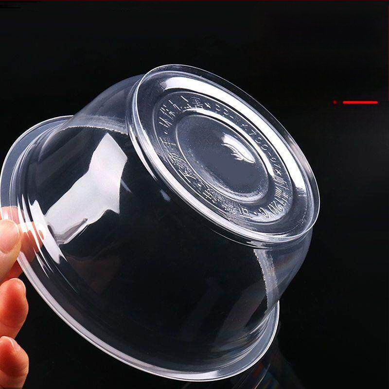 Set de unică folosință cu bol, bețișoare și cutie de masă – rotund, etanș, din plastic pentru uz casnic