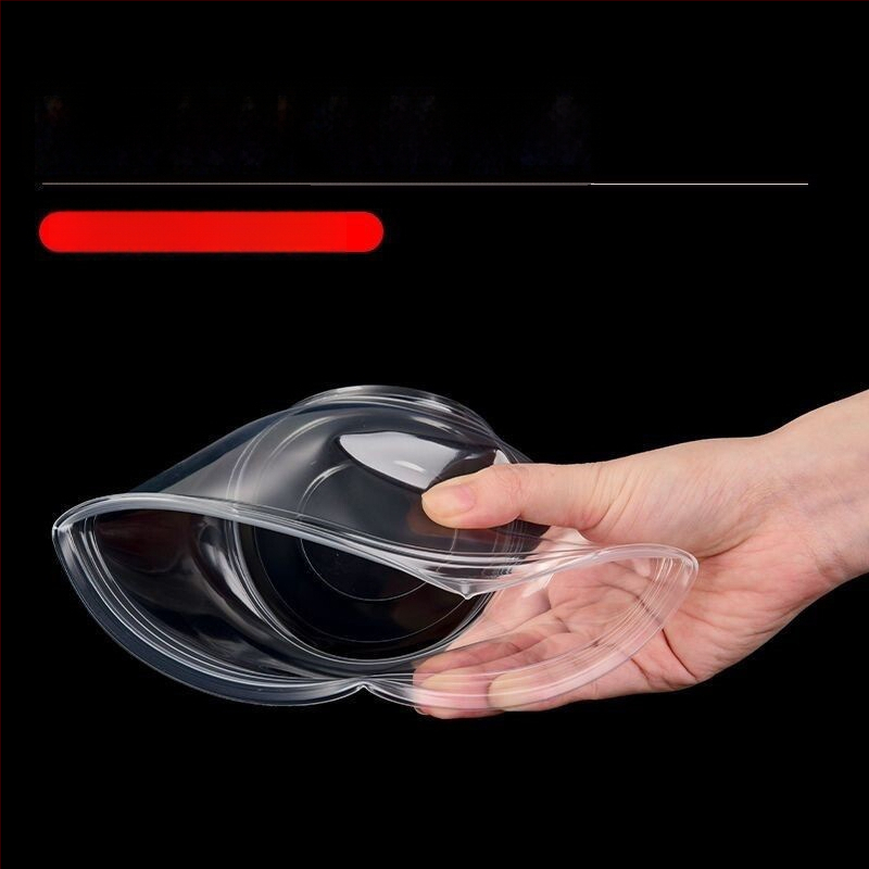 Set de unică folosință cu bol, bețișoare și cutie de masă – rotund, etanș, din plastic pentru uz casnic