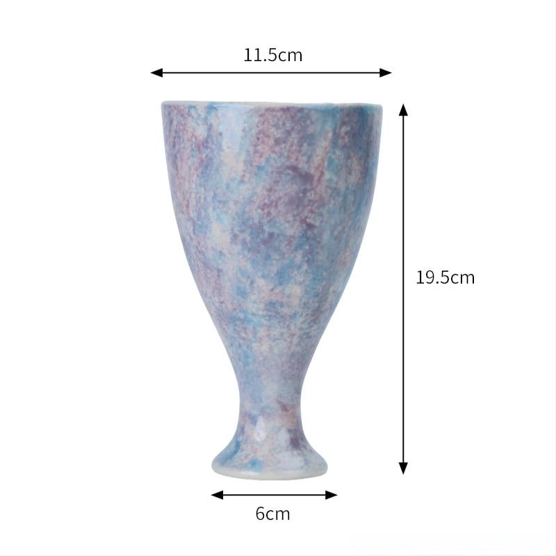 Vază ceramică în stil franțuzesc pentru Phalaenopsis, diametru mare, suport decorativ de masă