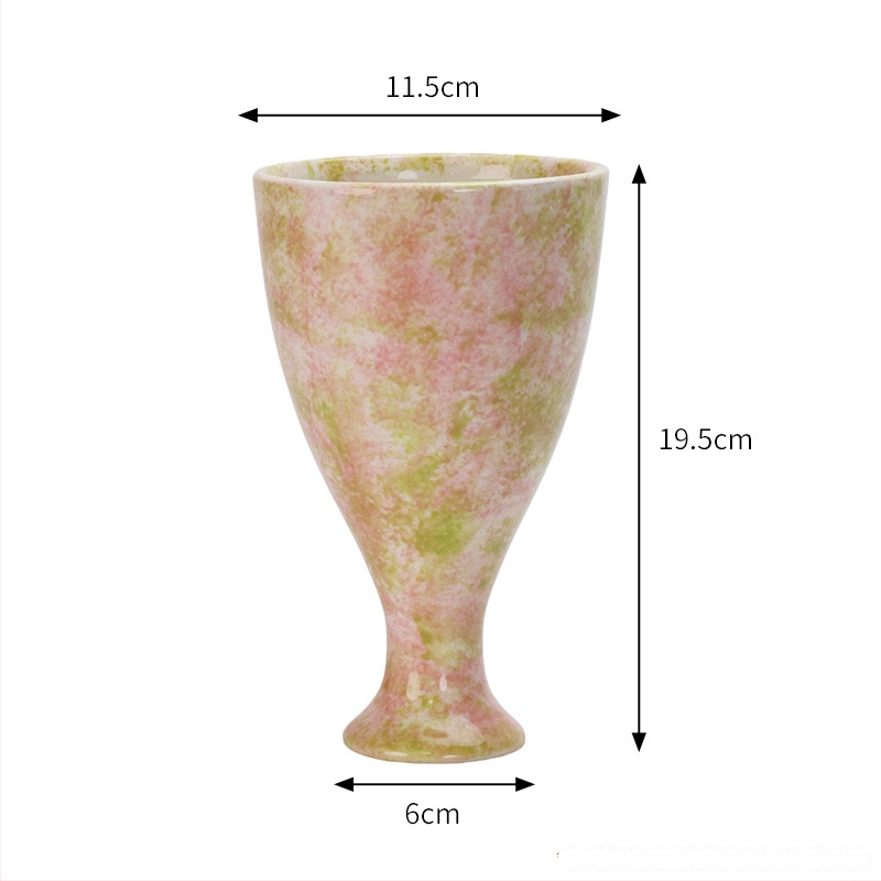 Vază ceramică în stil franțuzesc pentru Phalaenopsis, diametru mare, suport decorativ de masă