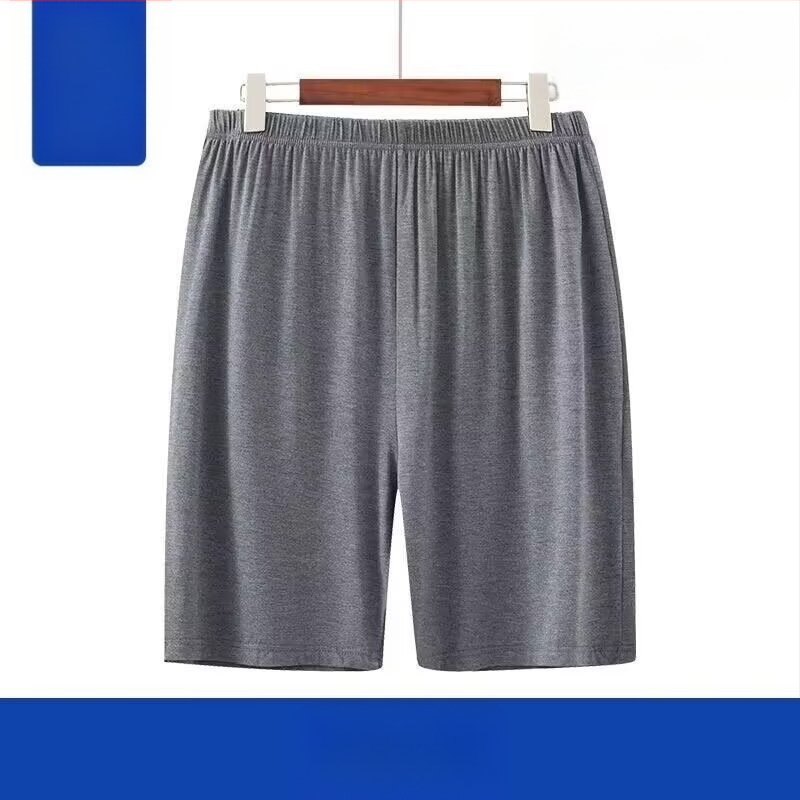 Șorturi bărbătești din modal, vară, ușoare, casual, culoare solidă, croială lejeră, pentru relaxare acasă sau activități în aer liber