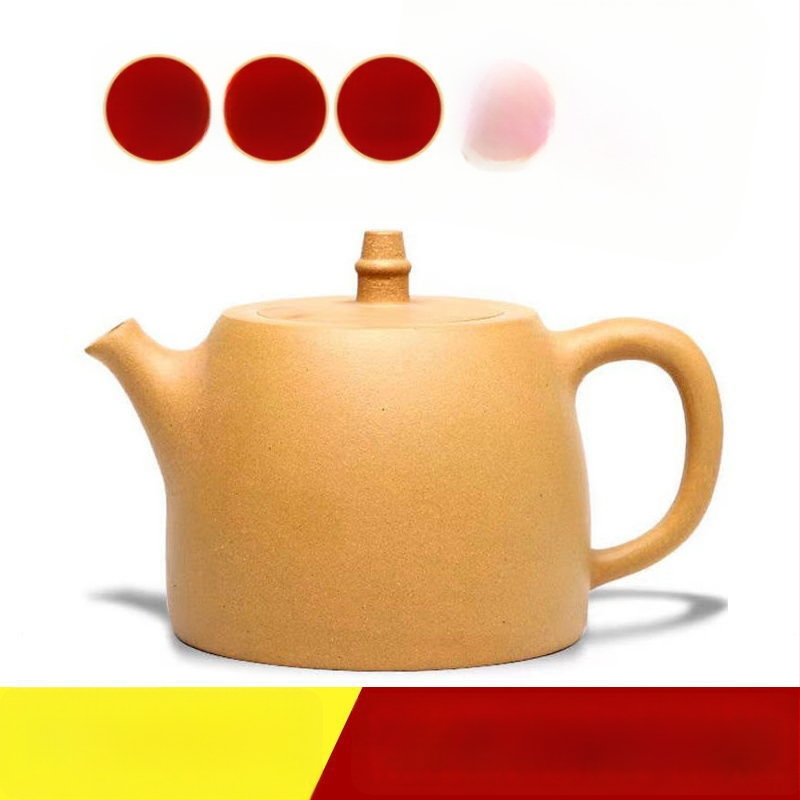 Ceainic Yixing din lut mov, 460 ml, capacitate mare, pictat manual, set Gongfu tradițional
