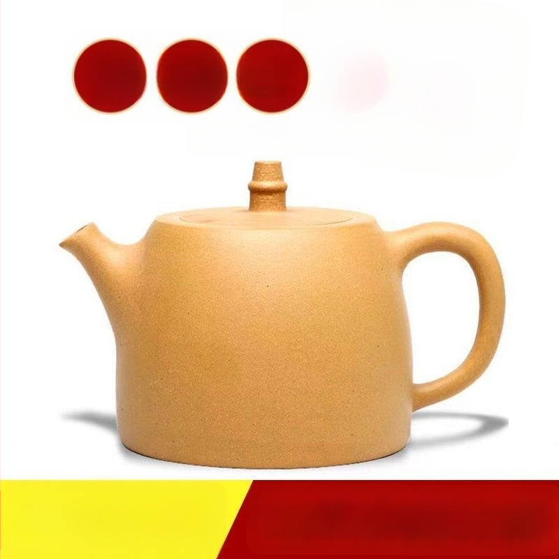 Ceainic Yixing din lut mov, 460 ml, capacitate mare, pictat manual, set Gongfu tradițional