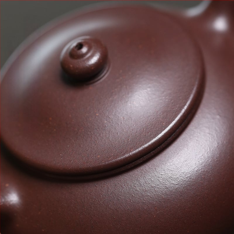 Ceainic Yixing Zisha, lut mov original, Hanjiang, manufactură manuală, vesela de ceai pentru literati, set cadou de ceai
