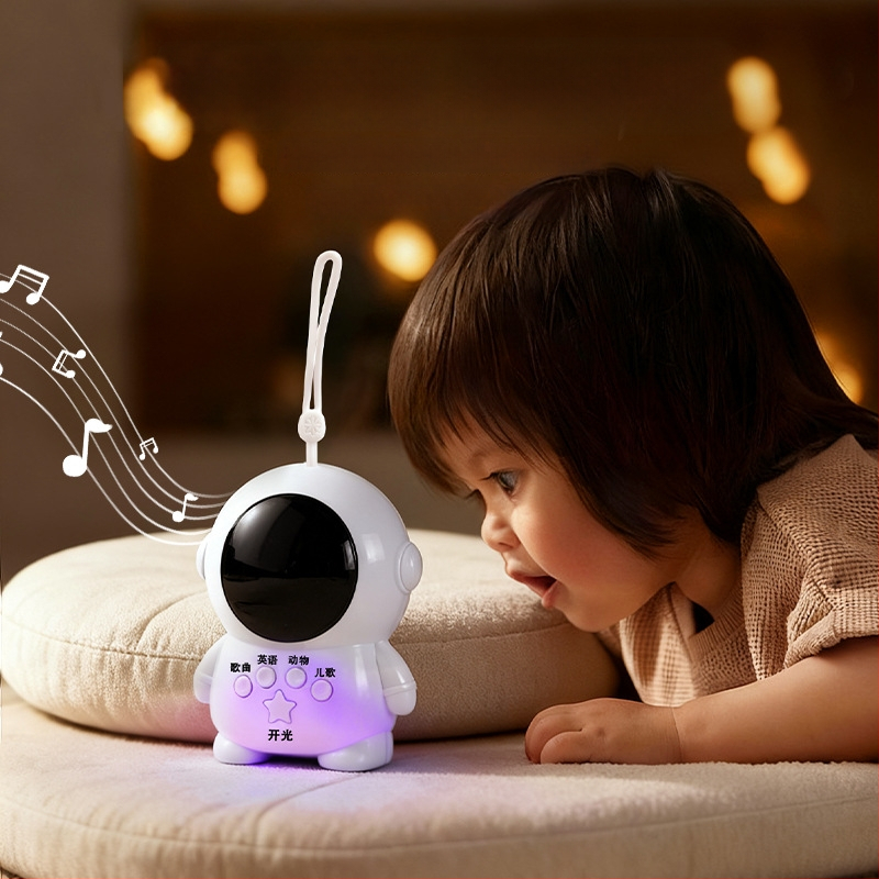 Kétnyelvű angol–kínai tanuló játék babáknak és kisgyerekeknek, űrhajós téma — altatódalok, mesék és korai fejlődés