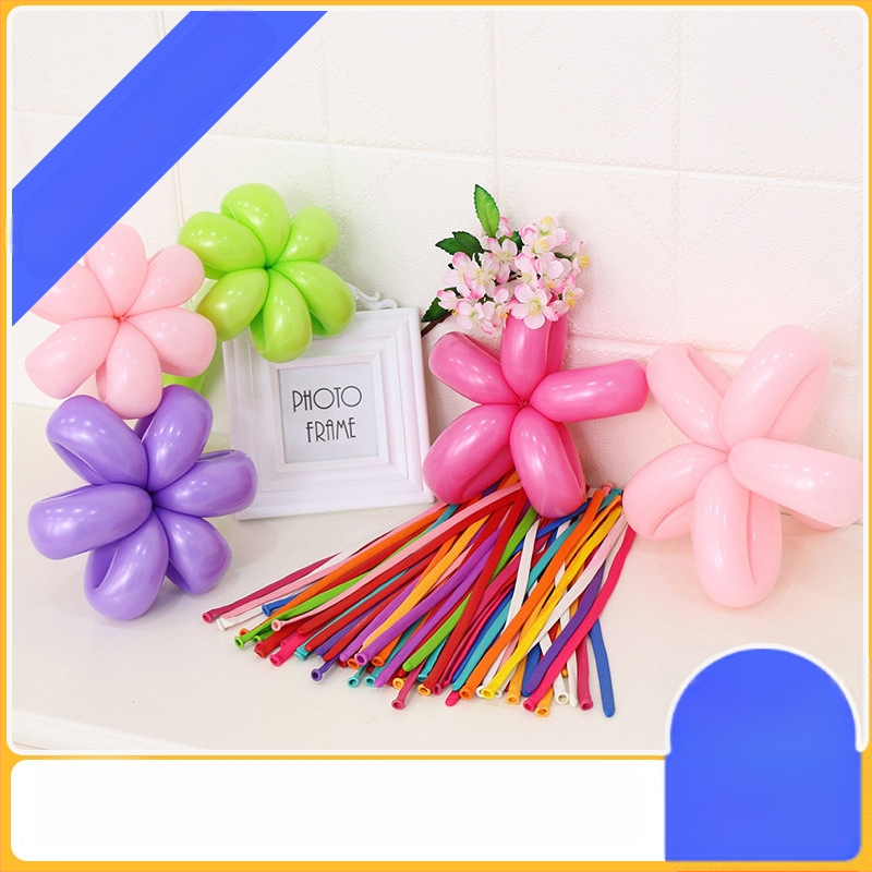 Balon lung din latex mat, formă de bandă magică, pentru decor