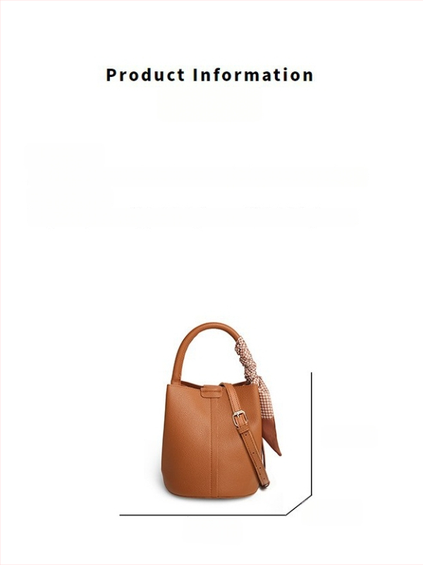 Geantă bucket cu eșarfă de mătase pentru femei, vară, capacitate mare, versatilă, set de poșetă de mână și crossbody