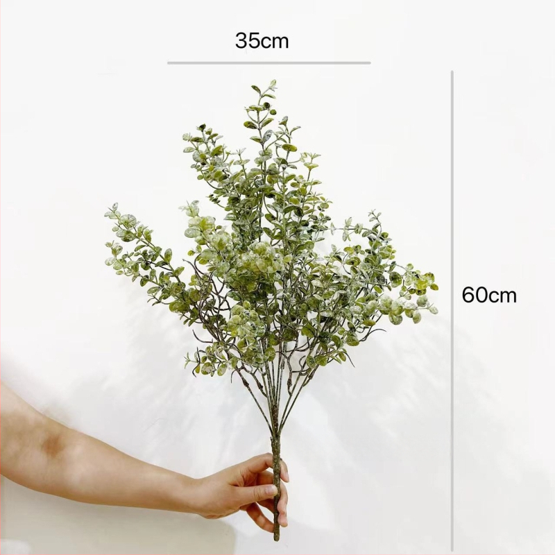 Eucalipt artificial în nuanțe de toamnă pentru design floral, recuzită fotografică și suport pentru buchet