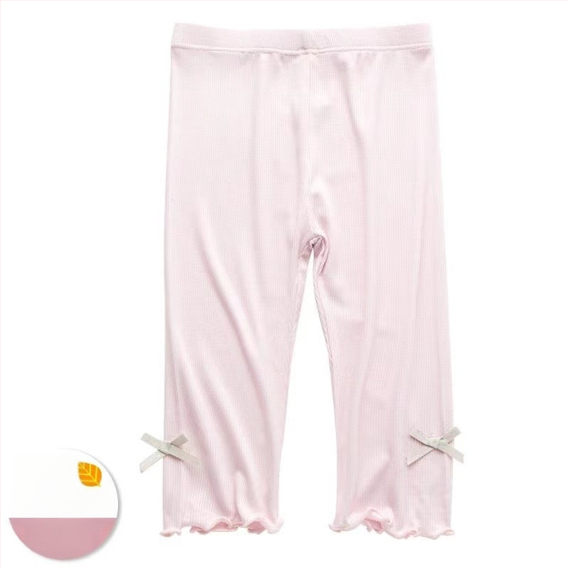 Pantaloni capri pentru fete, vară, modal, vaporoși, stil coreean, dungă
