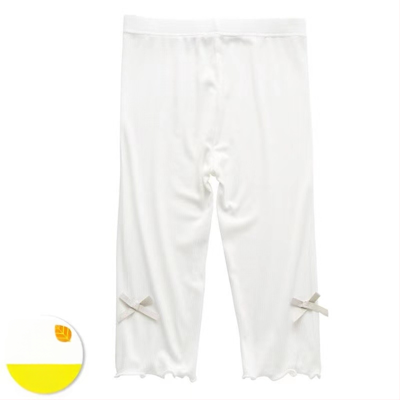 Pantaloni capri pentru fete, vară, modal, vaporoși, stil coreean, dungă