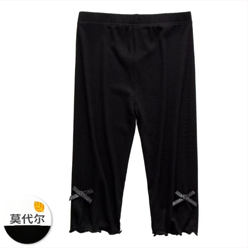 Pantaloni capri pentru fete, vară, modal, vaporoși, stil coreean, dungă