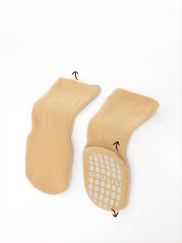 Șosete pentru copii din bumbac, lungime medie, pentru primăvară–toamnă, unisex, respirante și absorbante de transpirație, tricot jacquard.