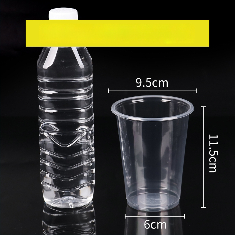 Cupă de plastic de unică folosință pentru budincă cu lapte cu strat dublu, potrivită pentru jeleu, gelatină și ambalare iaurt