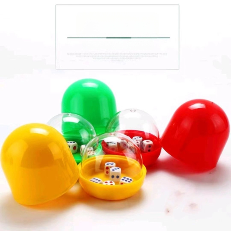 Set de cupe pentru zaruri din ABS, colorate, pentru baruri – cupe de amestec cu sită