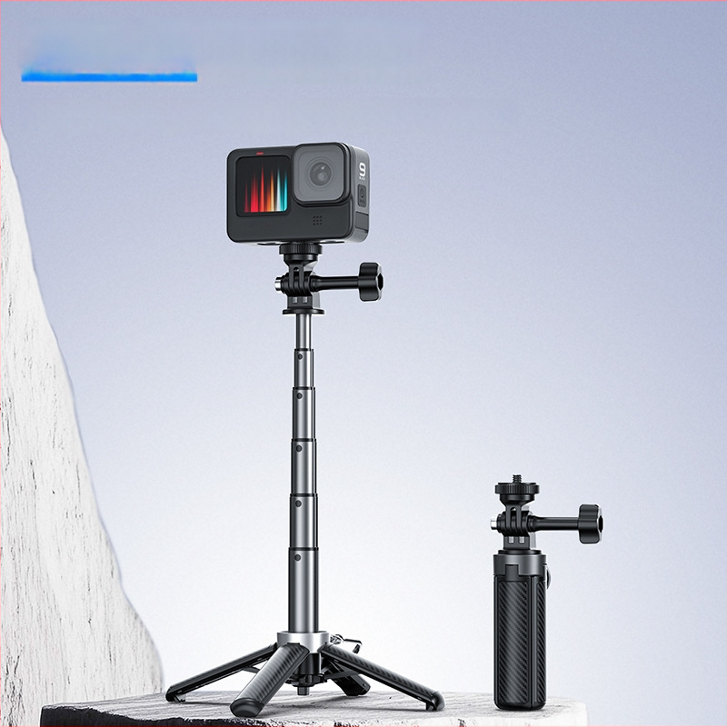 Suport pentru selfie compatibil cu Pocket 3, Action 5 și Insta360, pentru trepied cu patru picioare