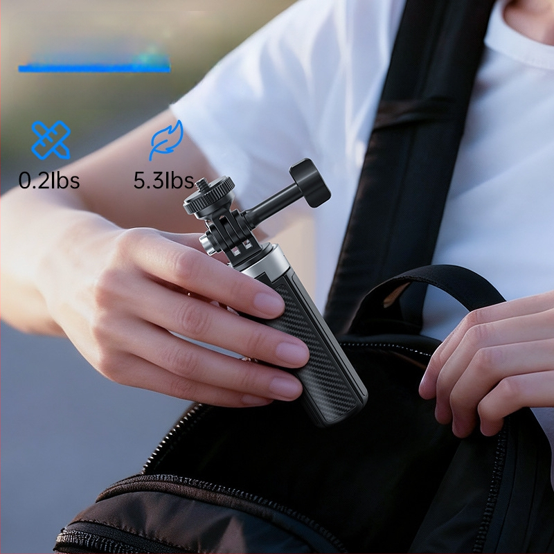 Suport pentru selfie compatibil cu Pocket 3, Action 5 și Insta360, pentru trepied cu patru picioare