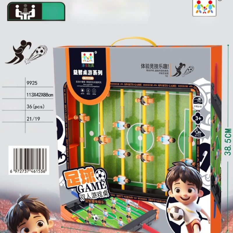 Foosball de masă pentru două persoane — mini joc de masă pentru copii 4–6 ani