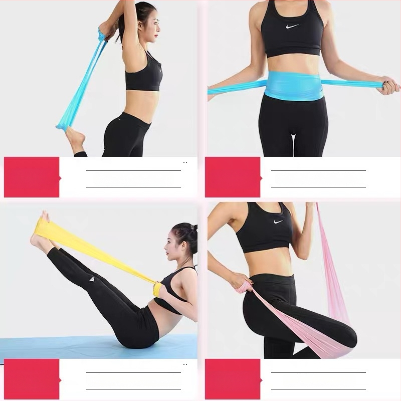 Bandă elastică de yoga pentru antrenamentul spatelui și umerilor, pentru bărbați și femei, modelare corporală, întindere și rezistență, tonifierea feselor