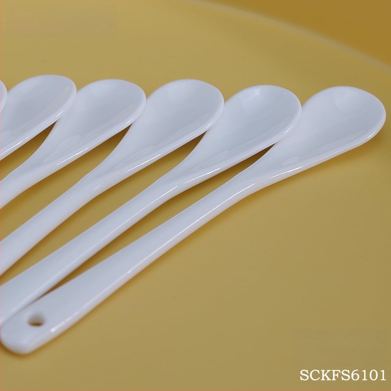 Csontporcelán kávéskanál, csésze kanál és keverőkanál készlet