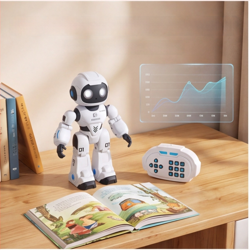 AI-alapú táncosrobot gyerekeknek — zenei ismétlő, korai oktatási játék és mesemondó gép