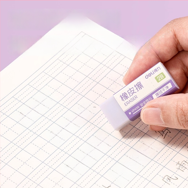 Deli Nano radieră VP499 – Radieră pătrată din PVC pentru creioane și uz școlar