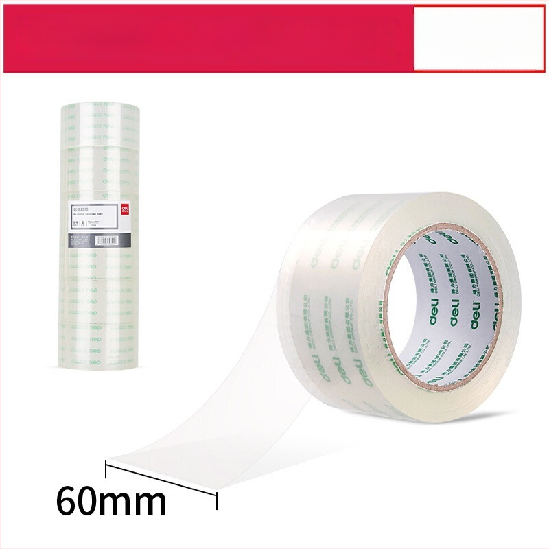 Deli 30325 bandă de ambalaj transparentă, lățime 60 mm, lungime 91,4 m