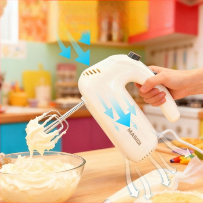 Elektromos kézi tojáshaboló és tészta mixer, automatikus tejszínhab keverő sütéshez