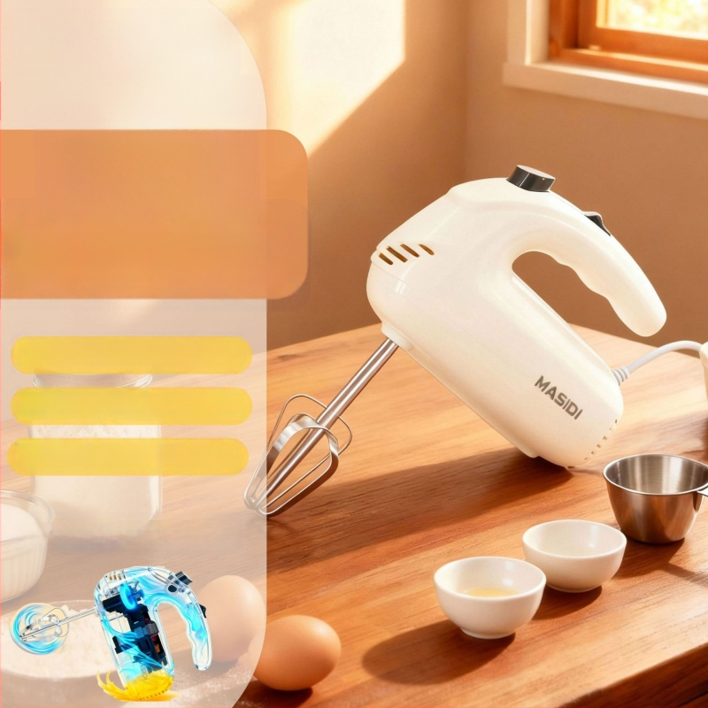 Elektromos kézi tojáshaboló és tészta mixer, automatikus tejszínhab keverő sütéshez