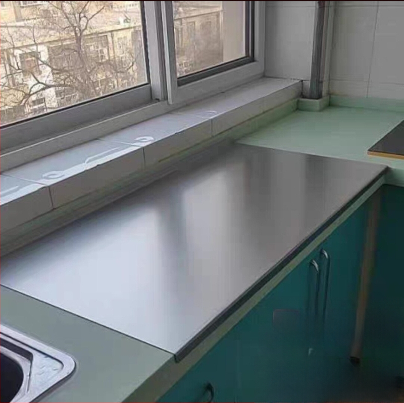 304 rozsdamentes acél — konyhai tészta gyúródeszka és vágódeszka, tapadásmentes felülettel, antibakteriális és gombaellenes