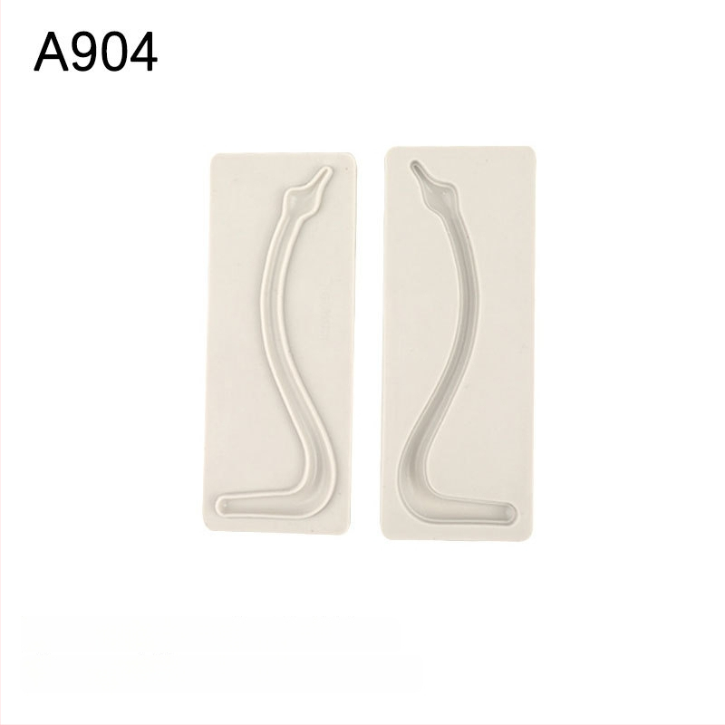 Hattyúnyak szilikon forma tortadíszítéshez fondanttal, 3D csokoládé forma.