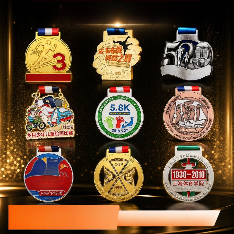 Prilagođeno maratonsko odličje - metalno odličje za utrku u trčanju s pozlaćenom premazom