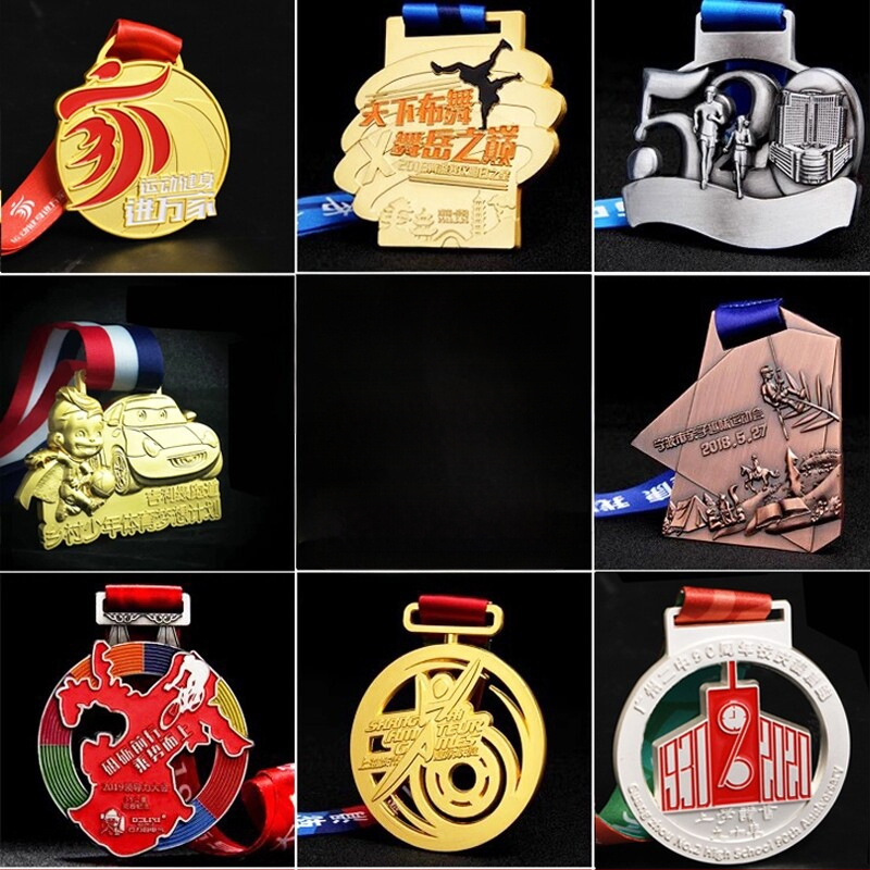 Prilagođeno maratonsko odličje - metalno odličje za utrku u trčanju s pozlaćenom premazom