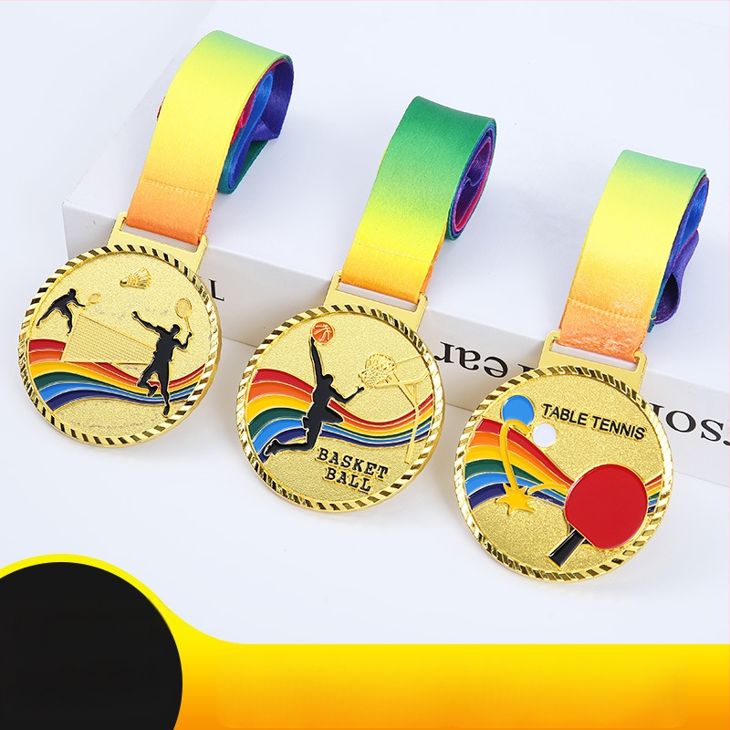 7 cm medalja od cinkovog legura s pozlaćenim slojem, za sportske događaje i učenike, prilagodljiv logo, svečana nagrada