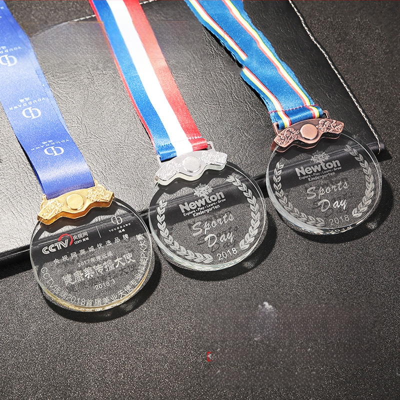 Prilagodljiva kristalna medalja za košarkaški maraton, nagrada za tim za dječje sportske događaje