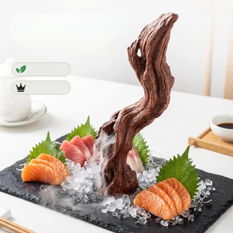 Ornament decorativ pentru acvariu din rășină, ramuri simulate și sculptură de rădăin, decor în stil rockery