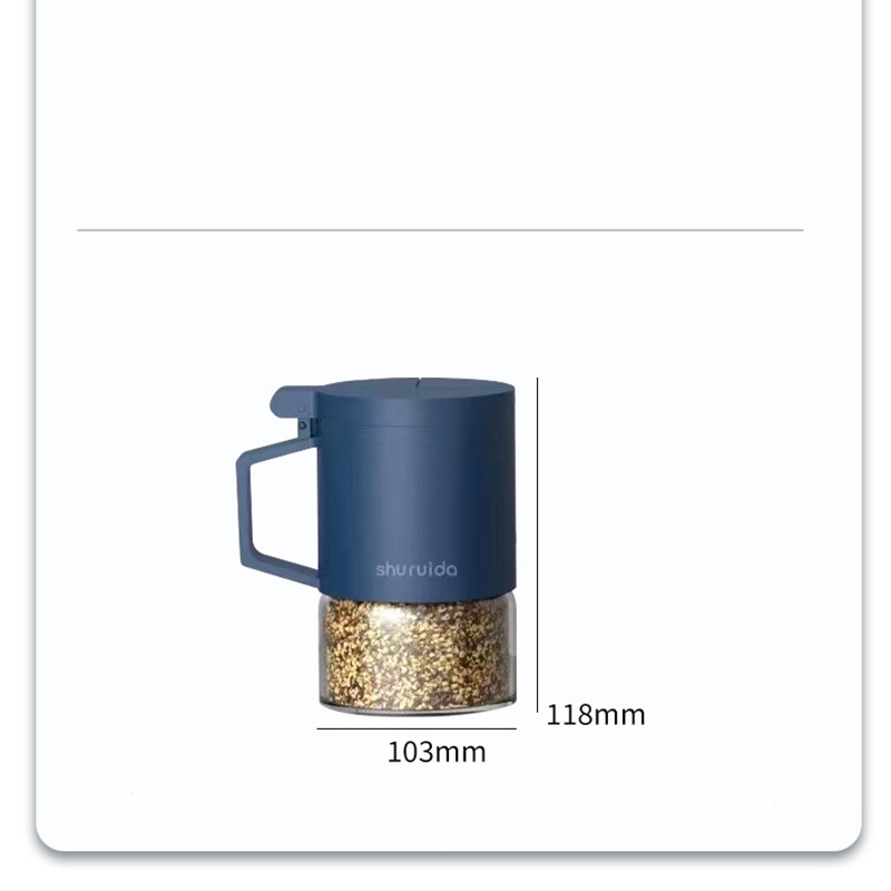 Üvegből készült fűszertartó, nedvességálló zárás, minimalista design, 300 ml, OEM elérhető