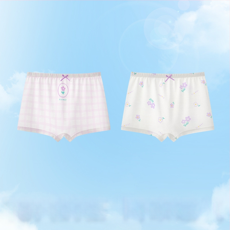 Dječje gaćice za djevojčice od Ice Silk, za fazu rasta, ljetni tanki stil, boxerice za djecu 3-8 godina.