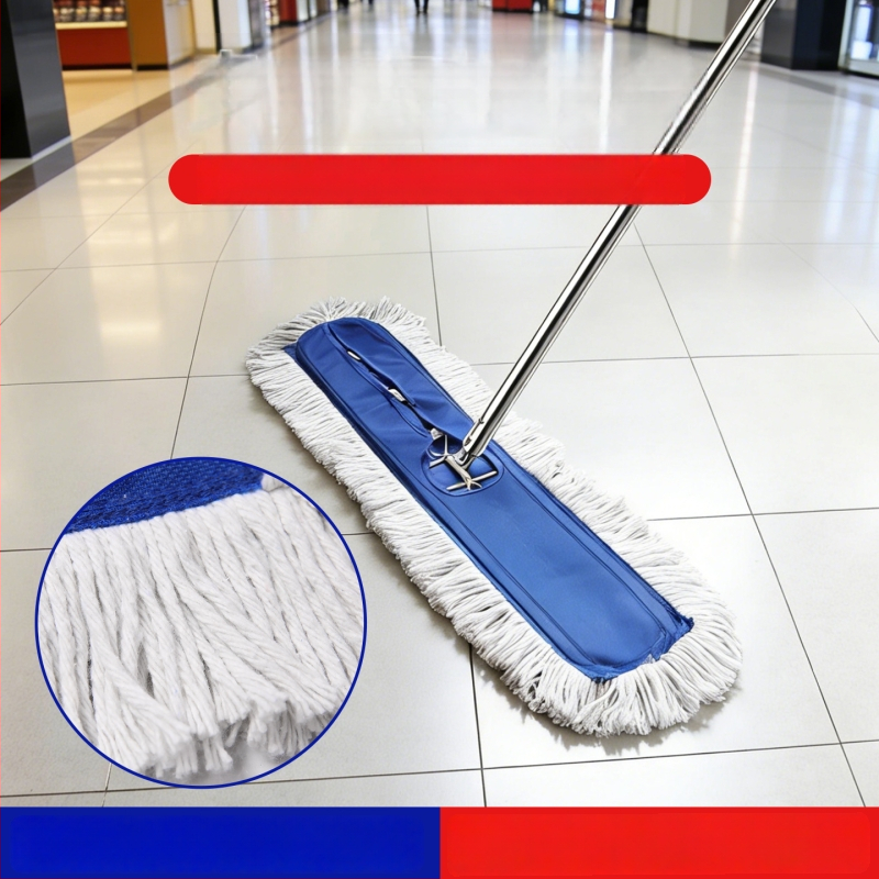 Nagy poros mop csavaros rögzítéssel, nagy felületekhez – ipari tisztító mop gyárak műhelyeihez