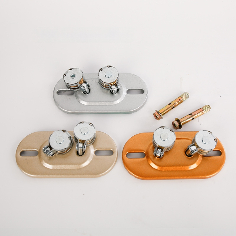 Uscător de haine manual cu două brațe reglabile, placă din oțel, adaptor de colț fără găuri, accesorii pentru uscător de balcon, roți universale