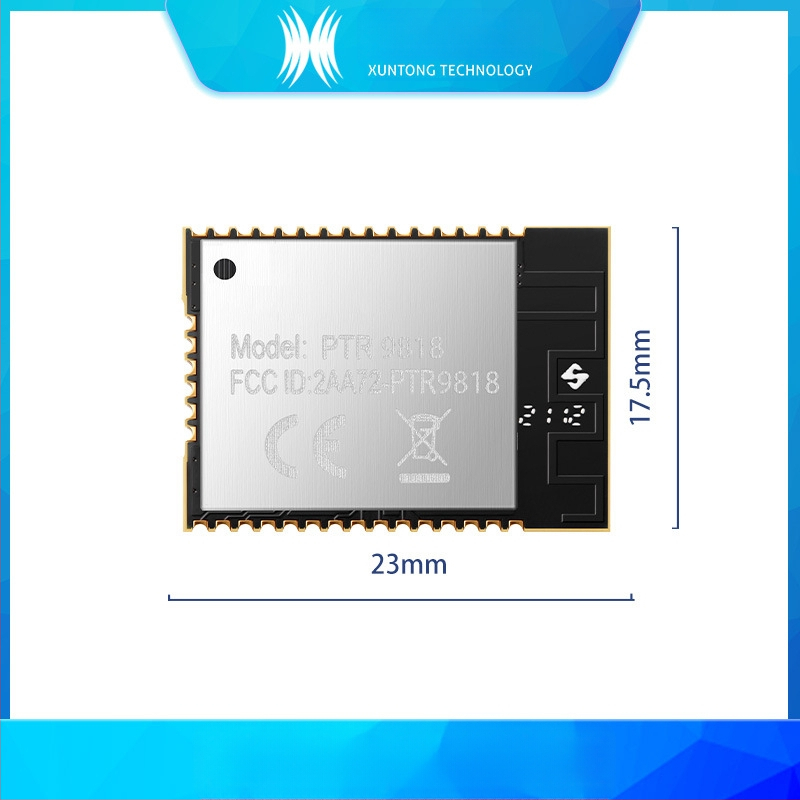 nRF52840 Bluetooth модул PTR9818 – UART прозрачно предаване за IoT, майстор-слейв режим