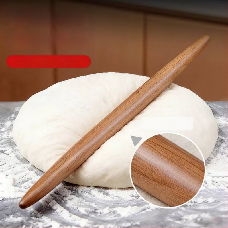 Pengyi Nem tapadós Fa Nyújtófa tésztához, fondant-hoz, tésztához és gyoza-lapokhoz