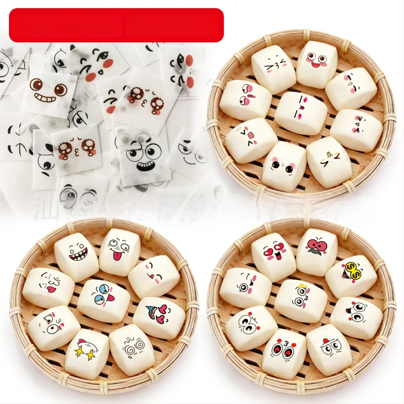 Gluténtartalmú rizs waférpapír sütéshez, matricák emoji a süteményekhez