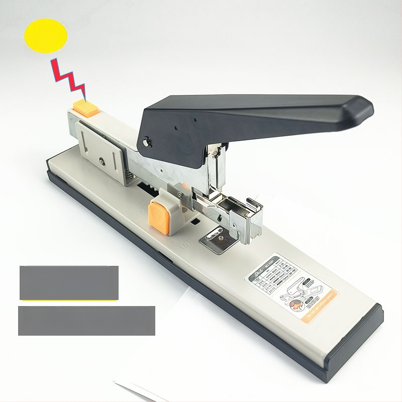 Push-button heavy-duty stapler, με ενισχυμένο μεγάλο σώμα, για γραφείο, έως 100 σελίδες