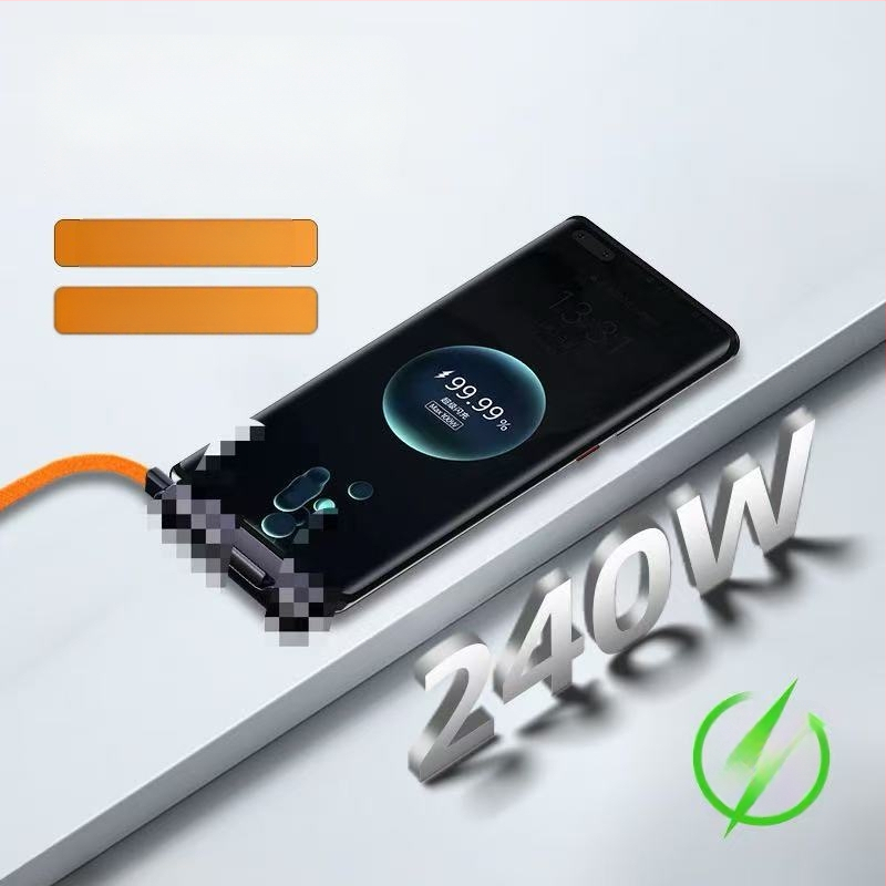 240W USB-C kabel za podatke sa stalkom, kompatibilan s Apple iPad modeli 15/16/17 i Huawei tabletima, brzo punjenje