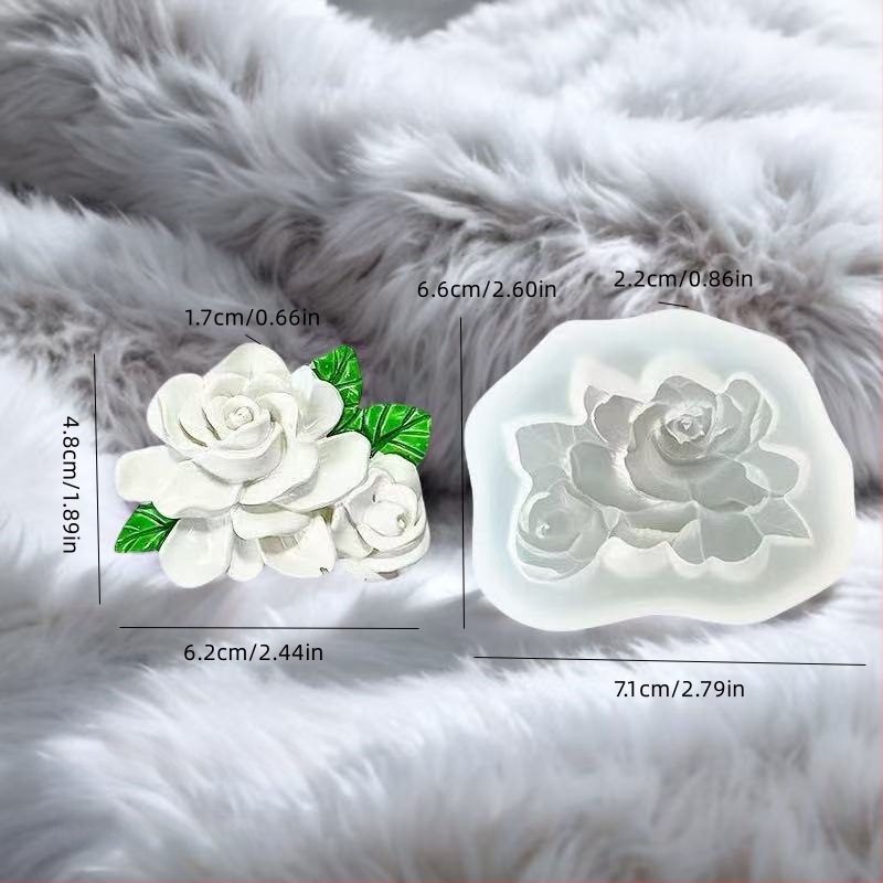 Szilikon tortadíszítő forma lótusz- és gardenia virágokkal; fondant, csokoládé és sütés számára; formák szappanhoz és gipszhez