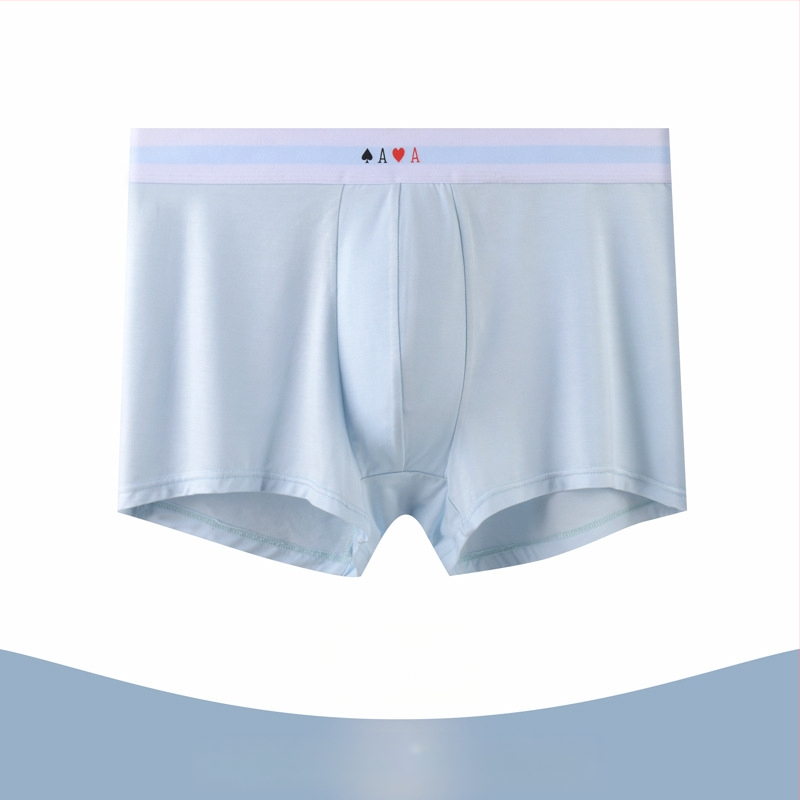 Мъжки боксерки от модал, 80s модал, изключително меки и дишащи, със средно висока талия, принт с букви/цифри