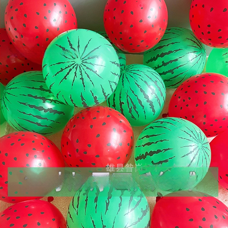 Balon din latex de 12 inch cu model de căpșună pentru copii - temă fructe, jucărie