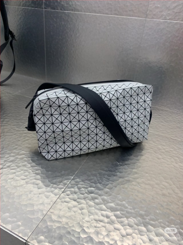Geantă pentru cameră din silicon, cu model romb geometric – unisex, curea de umăr, formă mică pătrată.