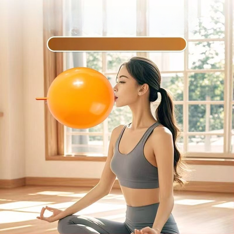 Balon de exerciții pentru adulți: capacitate pulmonară, respirație diafragmatică, recuperare postnatală, yoga pentru mușchii gurii